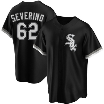 Anderson Severino Men's Replica Chicago White Sox Black Alternate Jersey