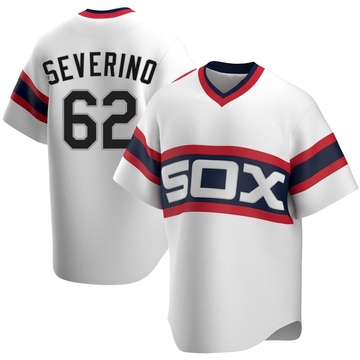 Anderson Severino Youth Replica Chicago White Sox White Cooperstown Collection Jersey