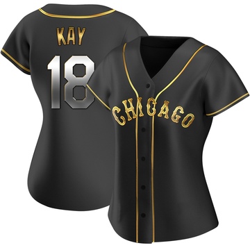 Anthony Kay Women's Replica Chicago White Sox Black Golden Alternate Jersey