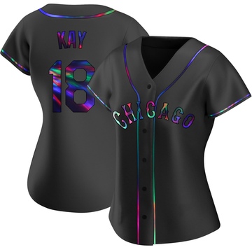 Anthony Kay Women's Replica Chicago White Sox Black Holographic Alternate Jersey