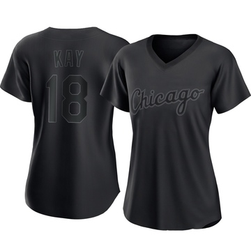 Anthony Kay Women's Replica Chicago White Sox Black Pitch Fashion Jersey
