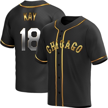 Anthony Kay Youth Replica Chicago White Sox Black Golden Alternate Jersey
