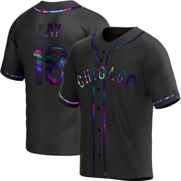 Anthony Kay Youth Replica Chicago White Sox Black Holographic Alternate Jersey