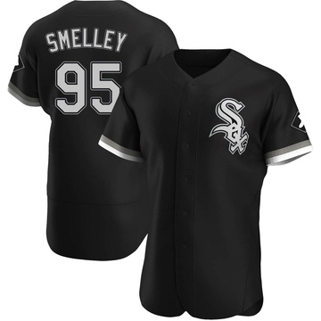 Colby Smelley Men's Authentic Chicago White Sox Black Alternate Jersey