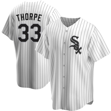 Drew Thorpe Men's Replica Chicago White Sox White Home Jersey