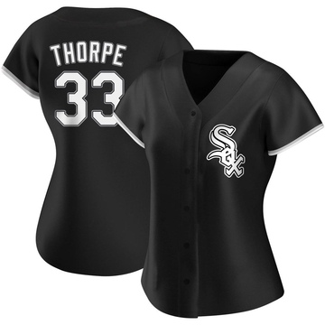 Drew Thorpe Women's Authentic Chicago White Sox Black Alternate Jersey