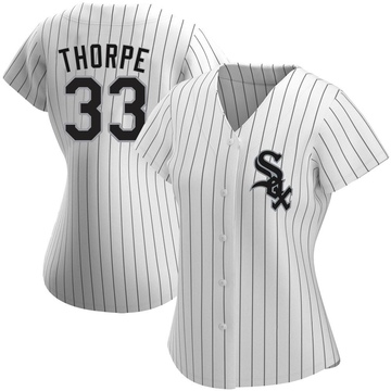 Drew Thorpe Women's Authentic Chicago White Sox White Home Jersey