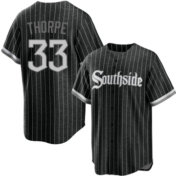 Drew Thorpe Youth Replica Chicago White Sox Black 2021 City Connect Jersey