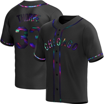 Drew Thorpe Youth Replica Chicago White Sox Black Holographic Alternate Jersey
