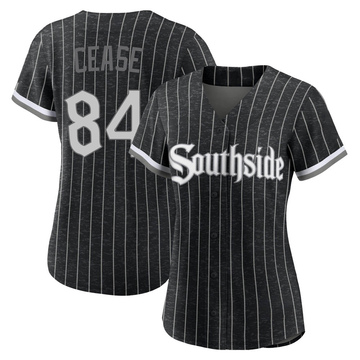 Dylan Cease Women's Authentic Chicago White Sox Black 2021 City Connect Jersey