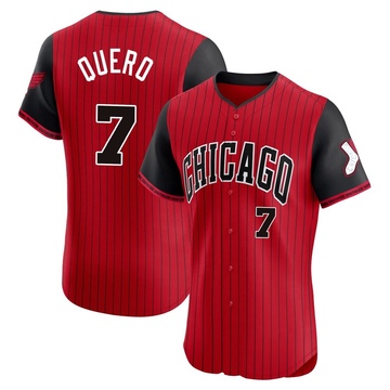 Edgar Quero Men's Elite Chicago White Sox Red/Black 2025 City Connect Jersey