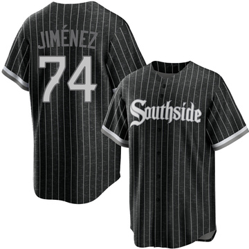 Eloy Jimenez Youth Replica Chicago White Sox Black 2021 City Connect Jersey