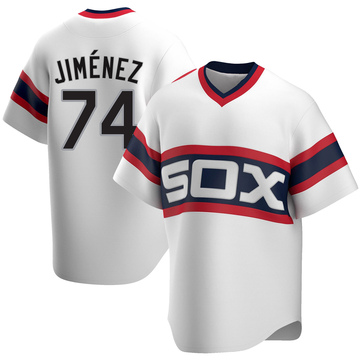 Eloy Jimenez Youth Replica Chicago White Sox White Cooperstown Collection Jersey