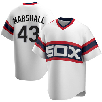 Evan Marshall Men's Replica Chicago White Sox White Cooperstown Collection Jersey