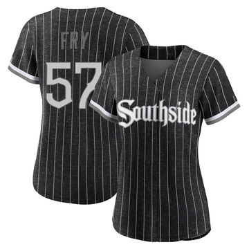 Jace Fry Women's Replica Chicago White Sox Black 2021 City Connect Jersey