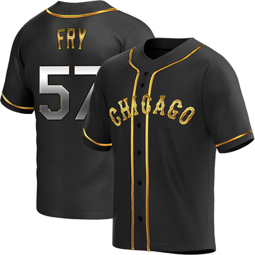 Jace Fry Youth Replica Chicago White Sox Black Golden Alternate Jersey