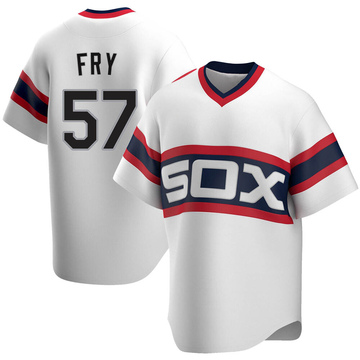 Jace Fry Youth Replica Chicago White Sox White Cooperstown Collection Jersey