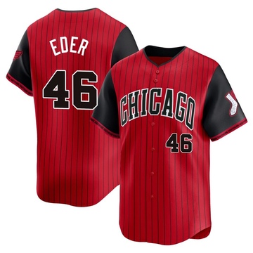 Jake Eder Men's Limited Chicago White Sox Red/Black 2025 City Connect Jersey