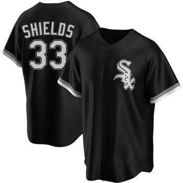 James Shields Men's Replica Chicago White Sox Black Alternate Jersey