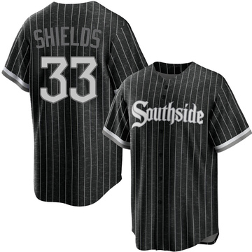 James Shields Youth Replica Chicago White Sox Black 2021 City Connect Jersey