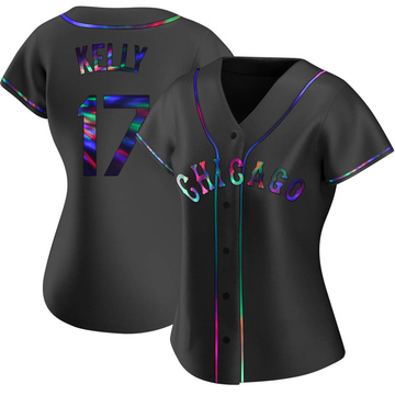 Joe Kelly Women's Replica Chicago White Sox Black Holographic Alternate Jersey