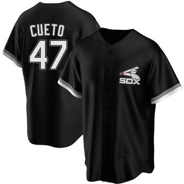 Johnny Cueto Men's Replica Chicago White Sox Black Spring Training Jersey