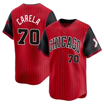 Juan Carela Men's Limited Chicago White Sox Red/Black 2025 City Connect Jersey