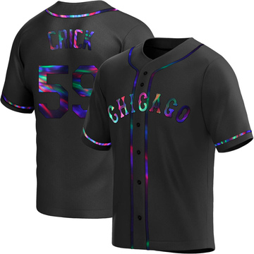 Kyle Crick Youth Replica Chicago White Sox Black Holographic Alternate Jersey