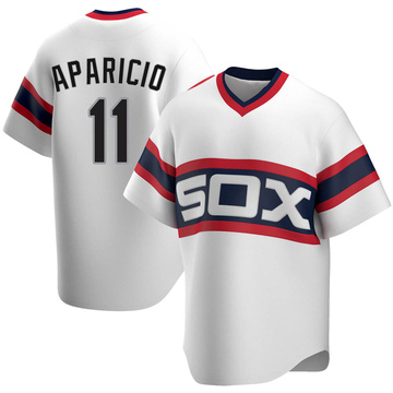 Luis Aparicio Youth Replica Chicago White Sox White Cooperstown Collection Jersey