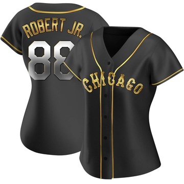 Luis Robert Women's Replica Chicago White Sox Black Golden Alternate Jersey