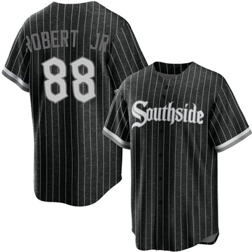 Luis Robert Youth Replica Chicago White Sox Black 2021 City Connect Jersey