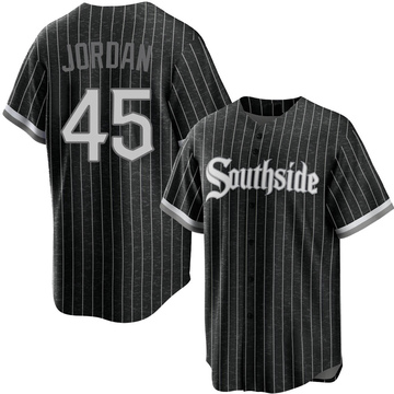 Michael Jordan Youth Replica Chicago White Sox Black 2021 City Connect Jersey