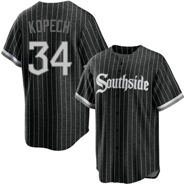 Michael Kopech Youth Replica Chicago White Sox Black 2021 City Connect Jersey