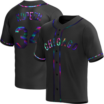 Michael Kopech Youth Replica Chicago White Sox Black Holographic Alternate Jersey