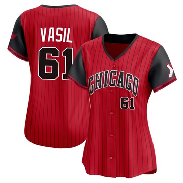 Mike Vasil Women's Limited Chicago White Sox Red/Black 2025 City Connect Jersey