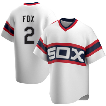 Nellie Fox Men's Replica Chicago White Sox White Cooperstown Collection Jersey