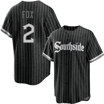 Nellie Fox Youth Replica Chicago White Sox Black 2021 City Connect Jersey