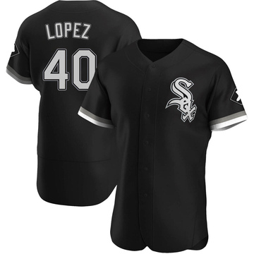 Reynaldo Lopez Men's Authentic Chicago White Sox Black Alternate Jersey