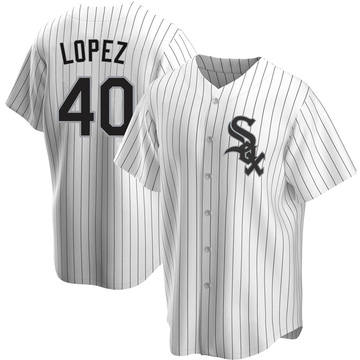 Reynaldo Lopez Youth Replica Chicago White Sox White Home Jersey
