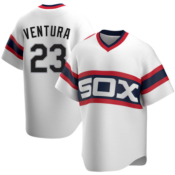 Robin Ventura Men's Replica Chicago White Sox White Cooperstown Collection Jersey