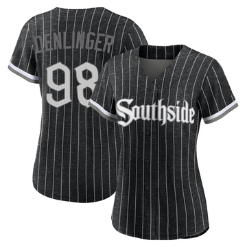 Theo Denlinger Women's Authentic Chicago White Sox Black 2021 City Connect Jersey