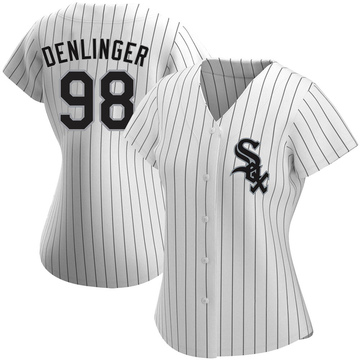 Theo Denlinger Women's Authentic Chicago White Sox White Home Jersey