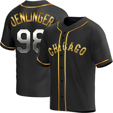 Theo Denlinger Youth Replica Chicago White Sox Black Golden Alternate Jersey