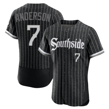 Tim Anderson Men's Authentic Chicago White Sox Black 2021 City Connect Jersey