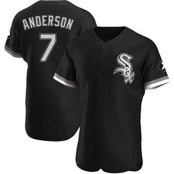 Tim Anderson Men's Authentic Chicago White Sox Black Alternate Jersey