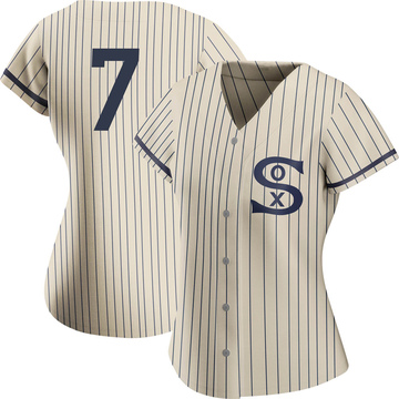 Tim Anderson Women's Authentic Chicago White Sox Cream 2021 Field of Dreams Jersey