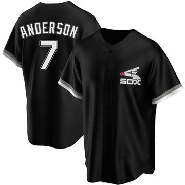 Tim Anderson Youth Replica Chicago White Sox Black Spring Training Jersey