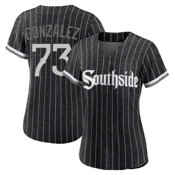 Wikelman Gonzalez Women's Replica Chicago White Sox Black 2021 City Connect Jersey