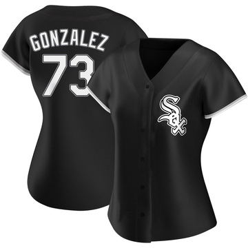Wikelman Gonzalez Women's Replica Chicago White Sox Black Alternate Jersey