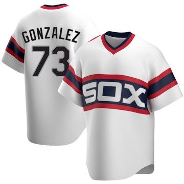 Wikelman Gonzalez Youth Replica Chicago White Sox White Cooperstown Collection Jersey